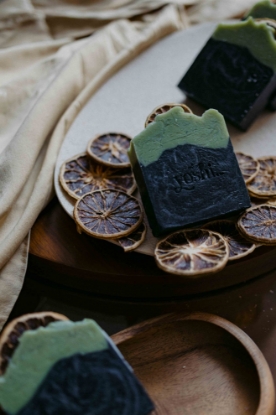 Picture of Charcoal Lime Luxury Cold Process Soap